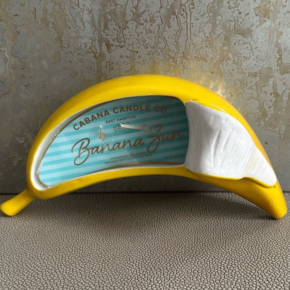 Ceramic Banana Candle